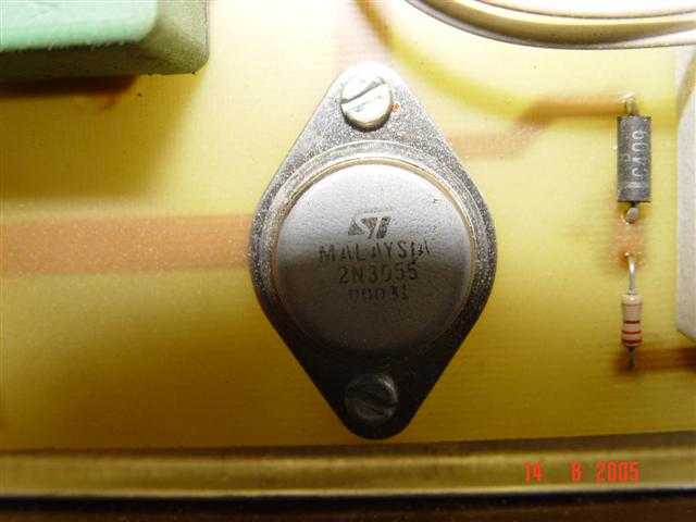Transistor on PCB