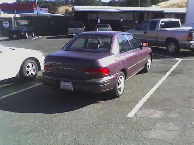 My 1993 Subaru Impreza - Rear 3/4