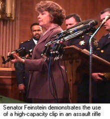 senator dianne feinstein mishandling an assault rifle