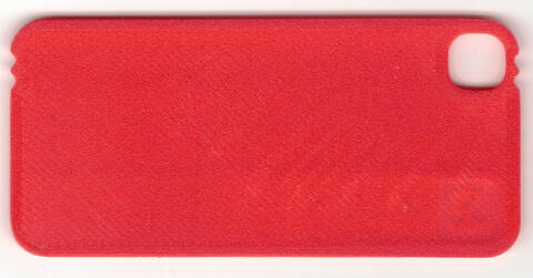 Rear of filament swatch showing just slightly inadequate Z offset