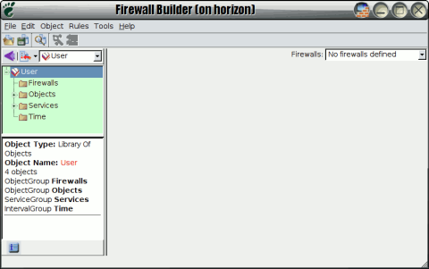 The fwbuilder interface